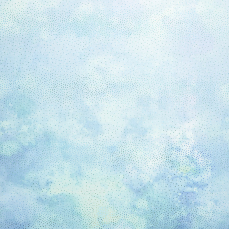 Diaphanous - Ombre Teal Digitally Printed Yardage