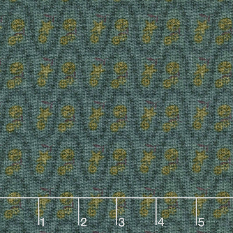 Itty Bitty - Wavy Stripe Blue Yardage