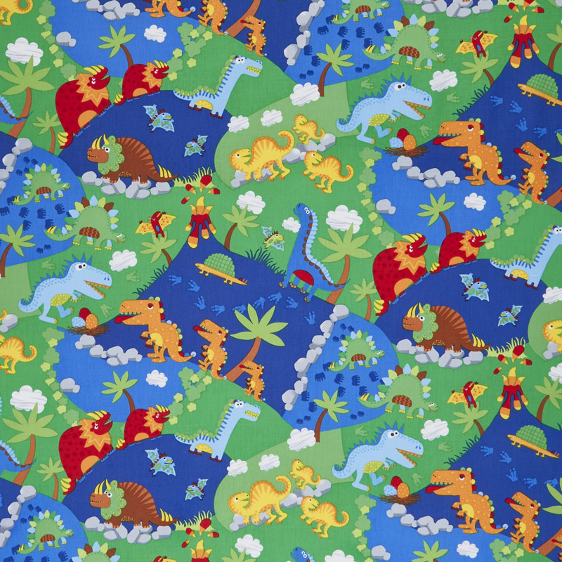 Dino Parade - Dino March Multi Yardage