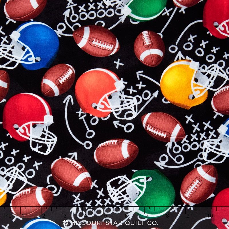 Sports - Football Helmets Black Yardage