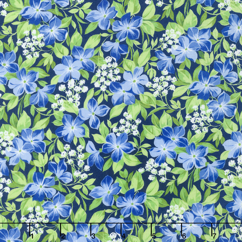 Summer Breeze V - Vinca Navy Yardage
