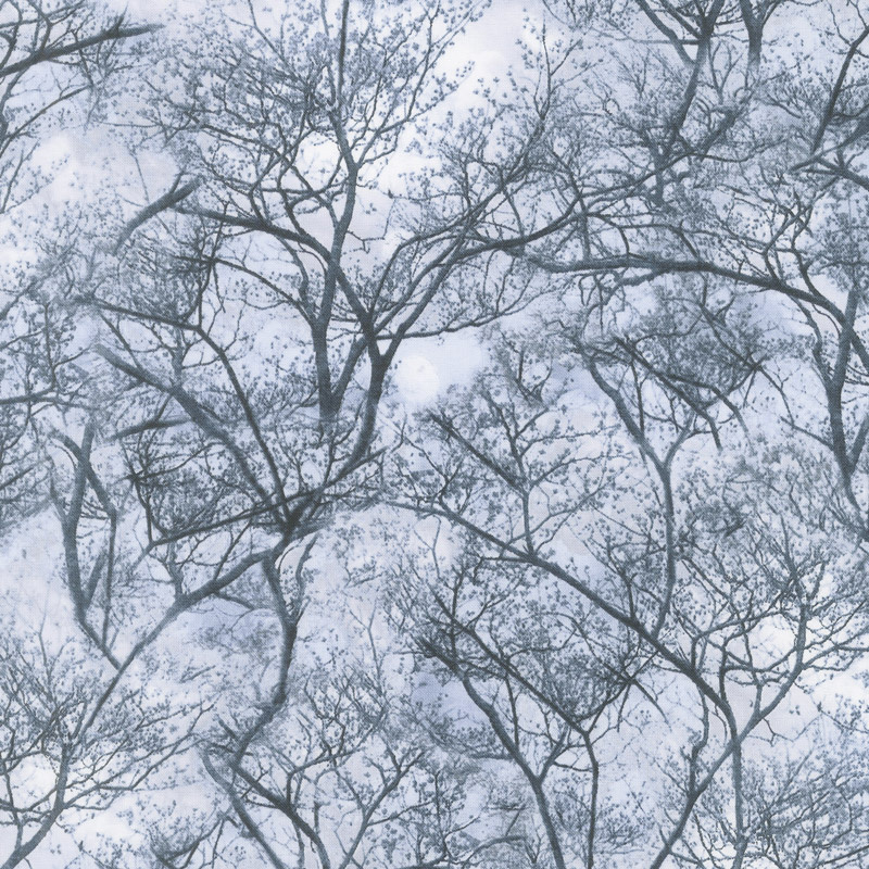 Snowscape - Winter Trees Glacier Yardage