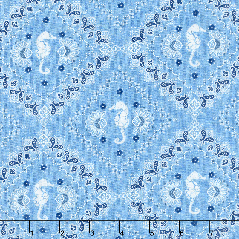 Shoreline - Bandana Light Blue Yardage