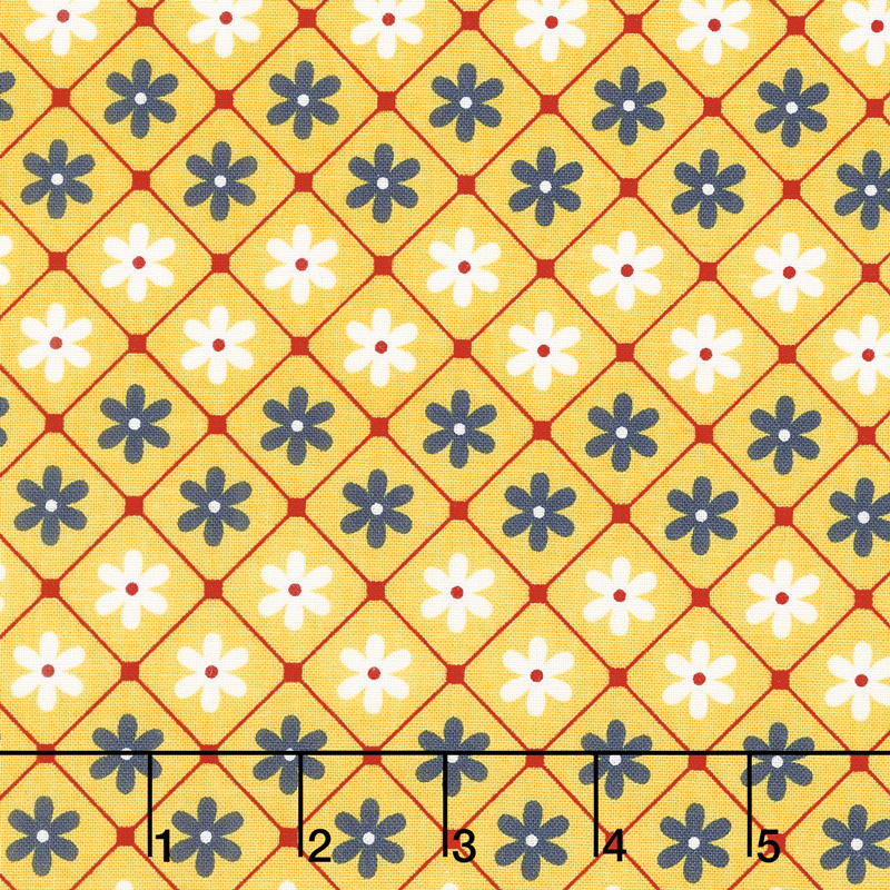 Sunnyside Ave. - Daisies Yellow Yardage