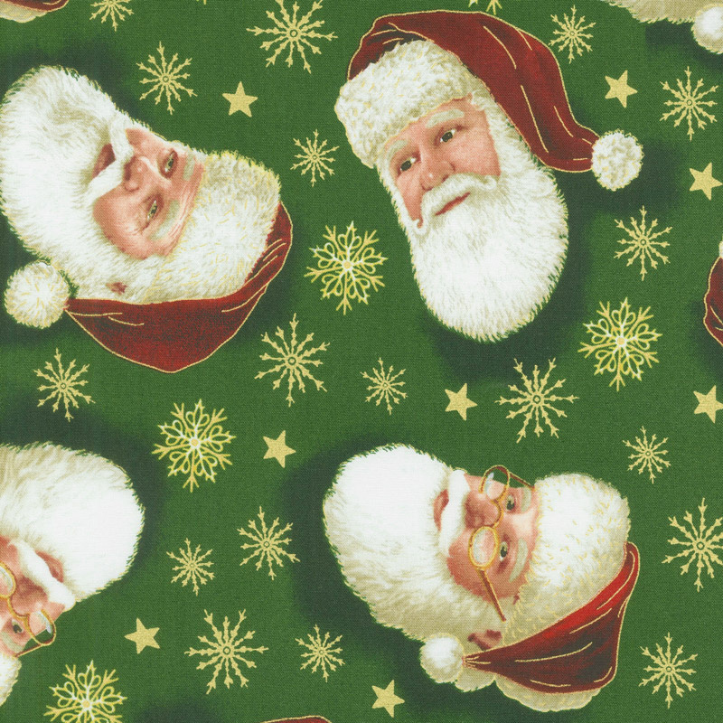 Christmas Eve - Santa Head Toss Forest Yardage