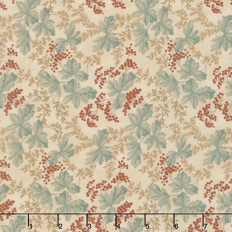 Collection for a Cause - Heritage 10th Anniversary Leaves & Berries Muslin Yardage
