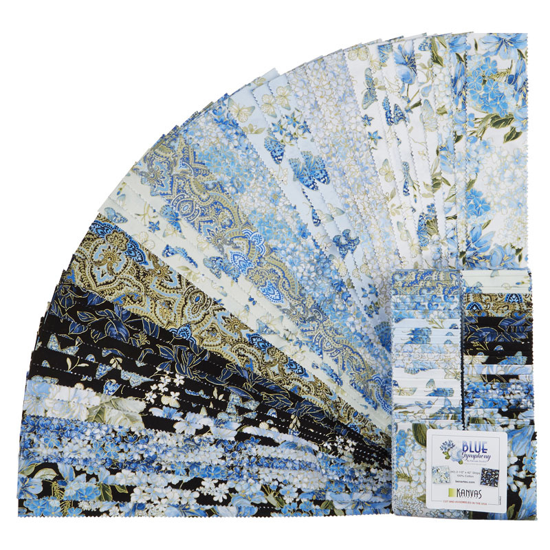 Blue Symphony Metallic Strip-pies