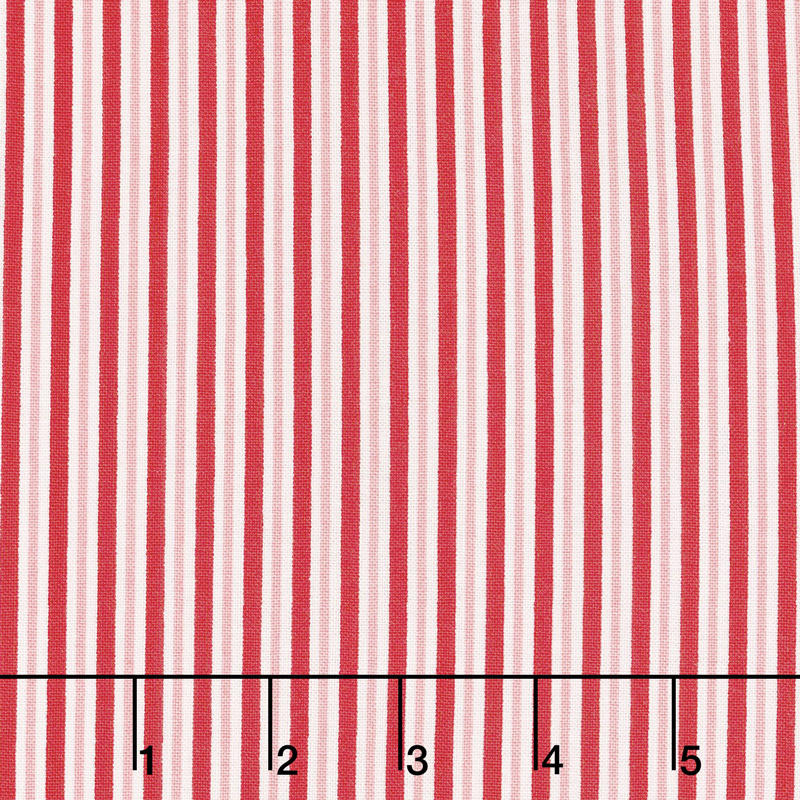 Sweet Christmas - Candy Cane Stripe Peppermint Yardage