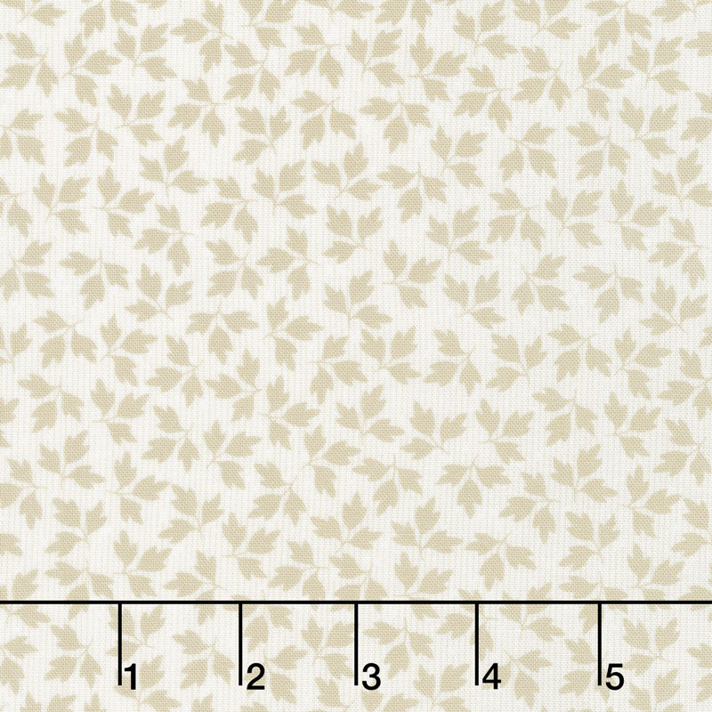 A Fruitful Life - Mini Leaves Cream Yardage