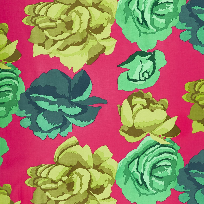 Kaffe Fassett Collective Fall 2017 - Sunrise Rose Clouds Magenta Yardage