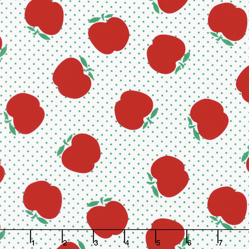 Sunnyside Ave. - Apples White Yardage