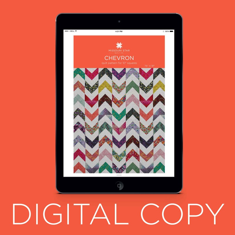 Digital Downloads - Chevron Quilt Pattern by MSQC