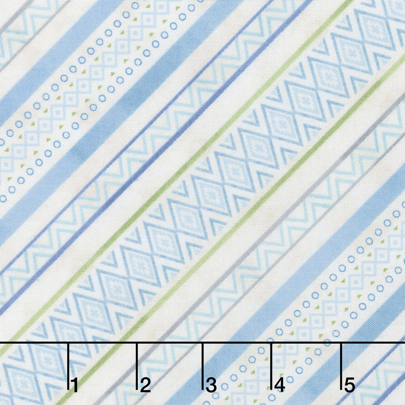 Humming Along - Diamond Stripe Tan Yardage