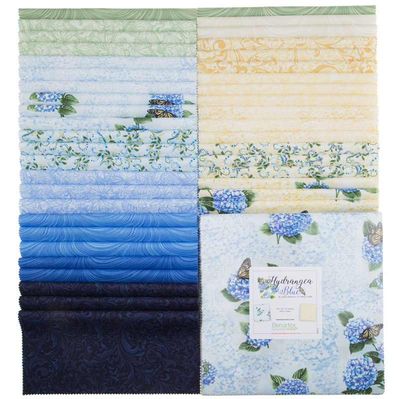 Hydrangea Blue 10" Squares
