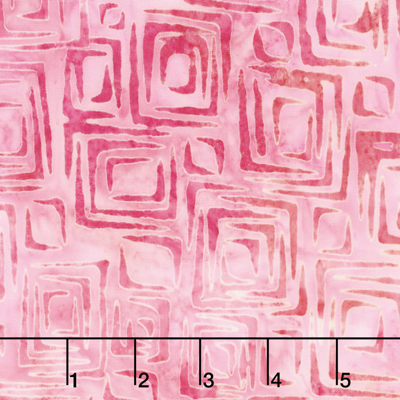 Artisan Batiks - Artful Earth Squares Hot Pink Yardage