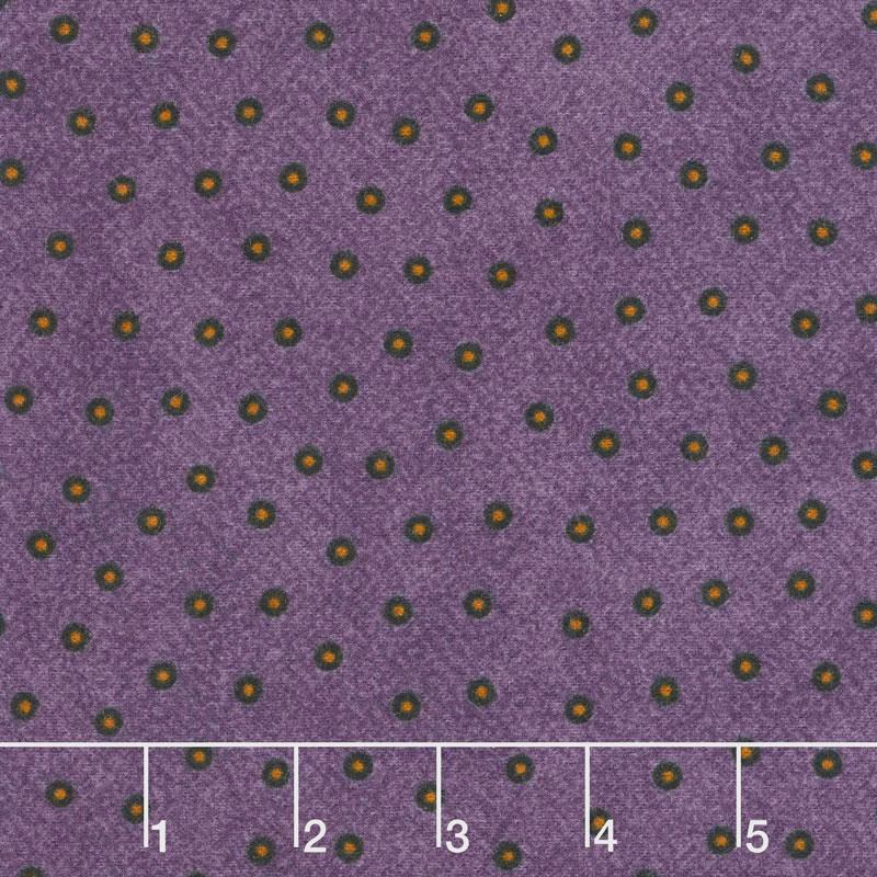 Happy Jacks & Friends - Confetti Dots Purple Flannel Yardage