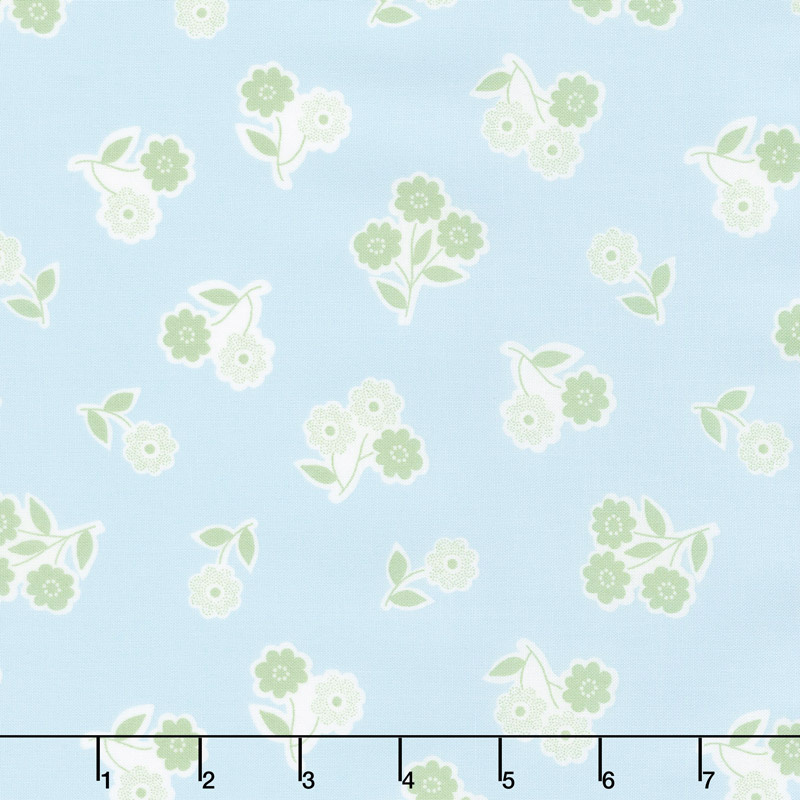 Garden Variety - Handpicked Blue Sky Yardage