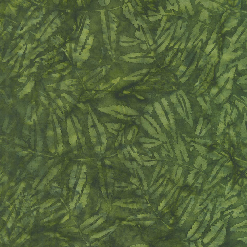Brandywine Batiks - Fern Leaf Forest Yardage
