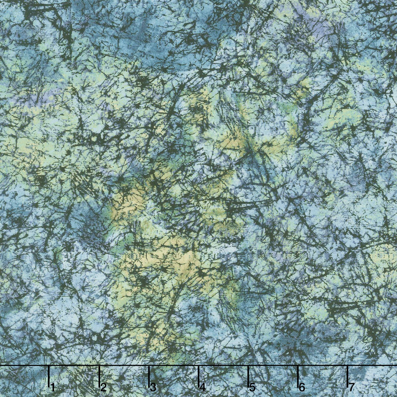 Grand Illusion - Marble Teal Yardage
