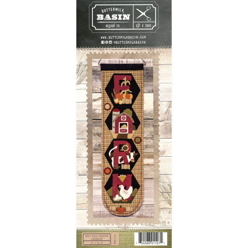 Hexie Door Greeter Pattern - August