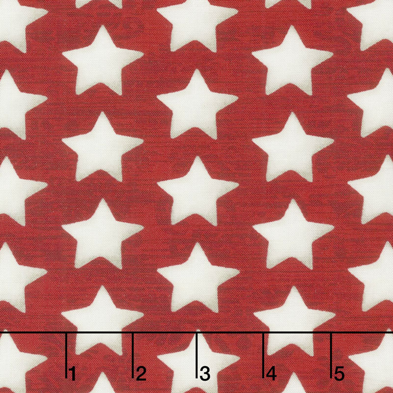America the Beautiful - Set Stars Red Yardage