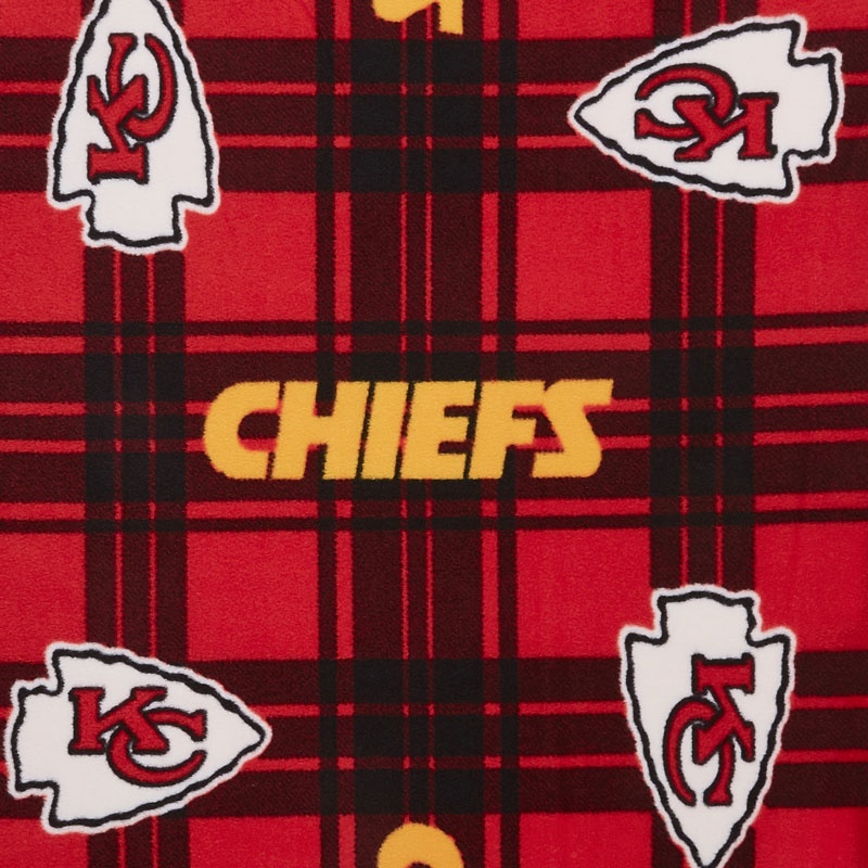 NFL Fleece - Kansas City Chiefs Red/Gold Yardage
