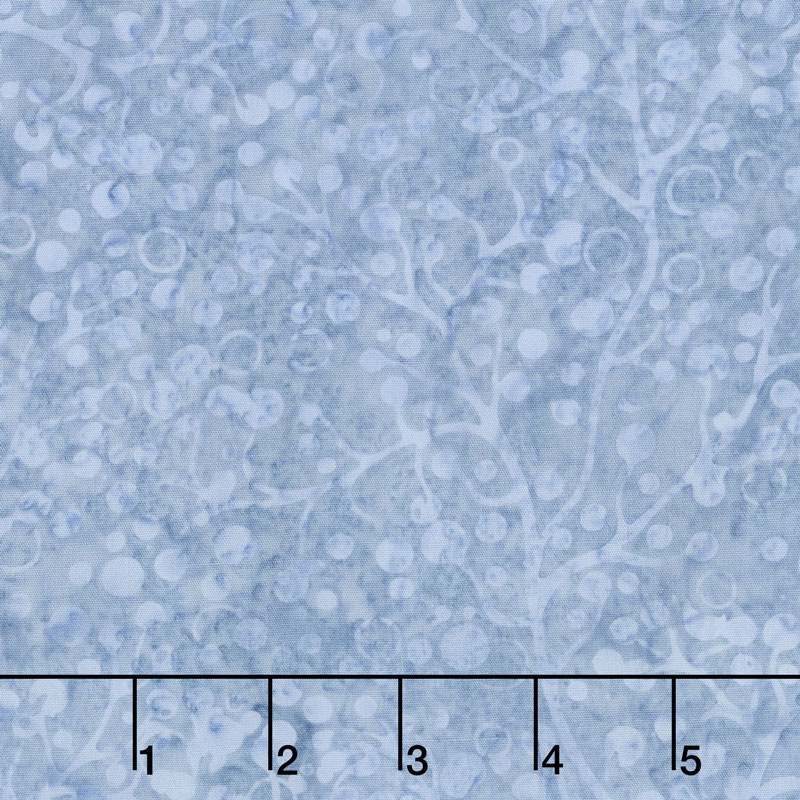 Icicle Batiks - Berry Vine French Blue Yardage