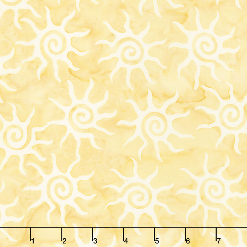 Forget Me Not Batiks - Sun Cornmeal Yardage