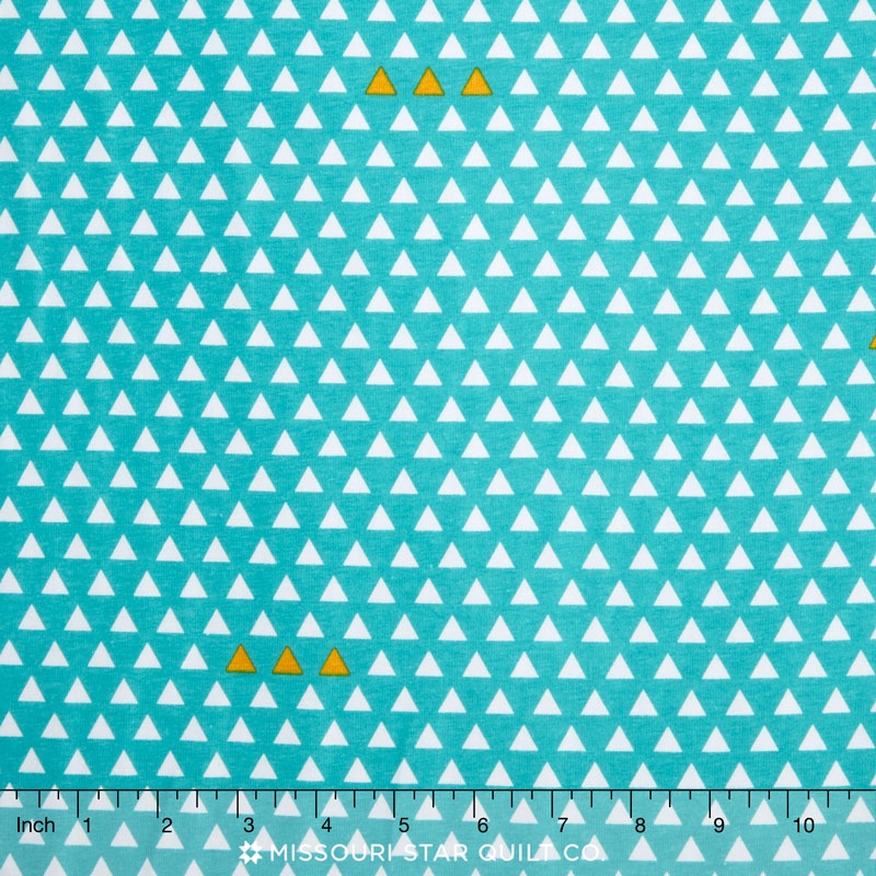 Four Corners Knits - Triangle Teal Yardage