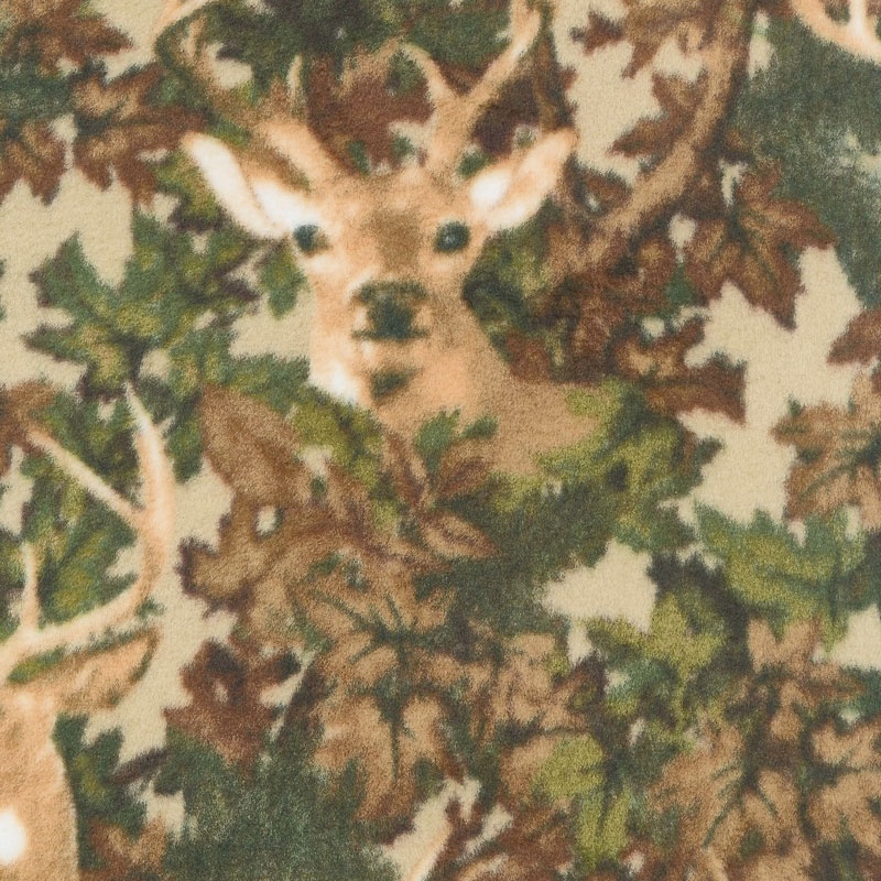 Winterfleece Prints Outdoors - Deer Camo Multi Fleece Yardage