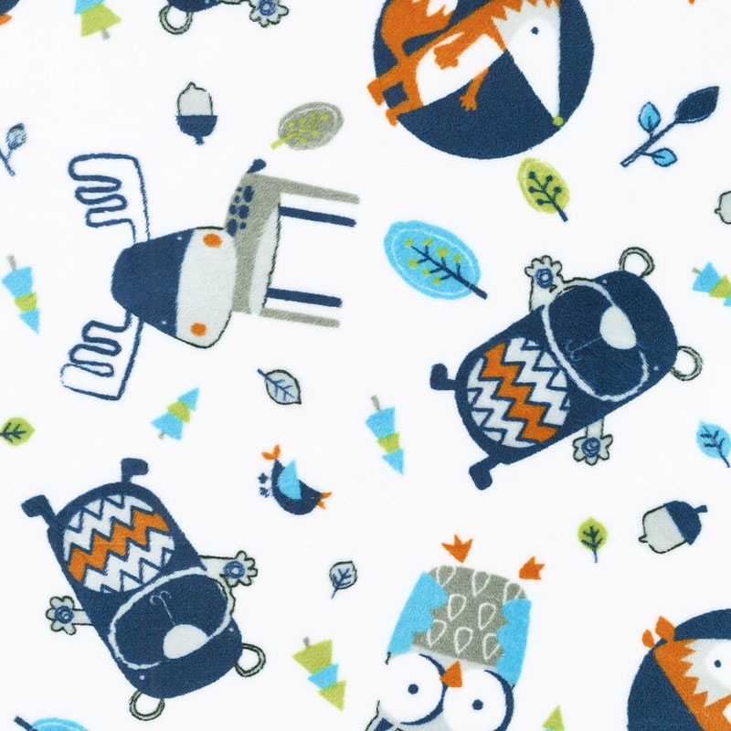 Cuddle Prints - Into The Woods Navy 60