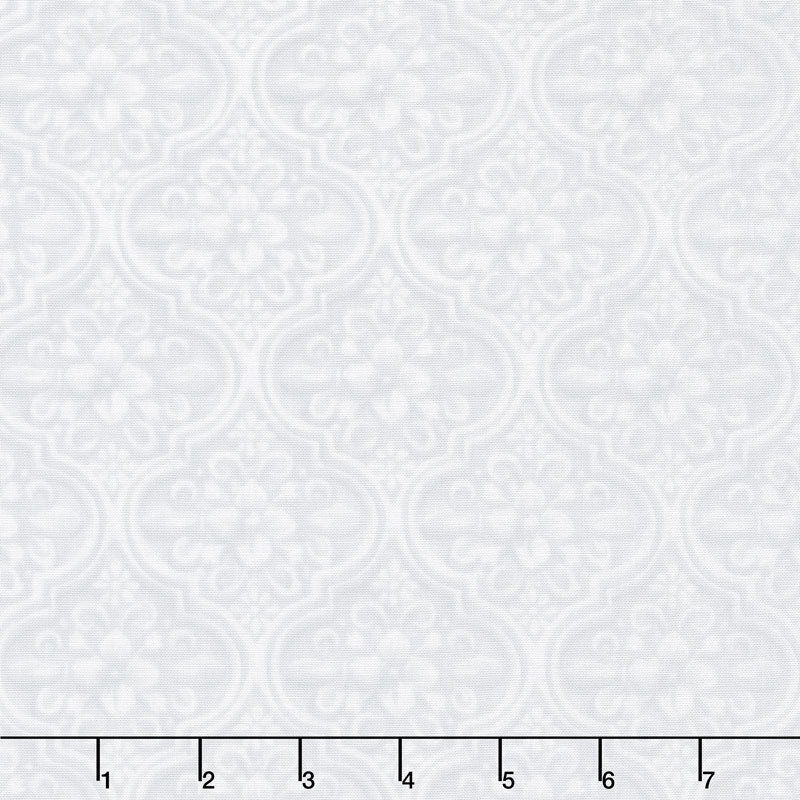 Greenery - Medallion Grey Yardage