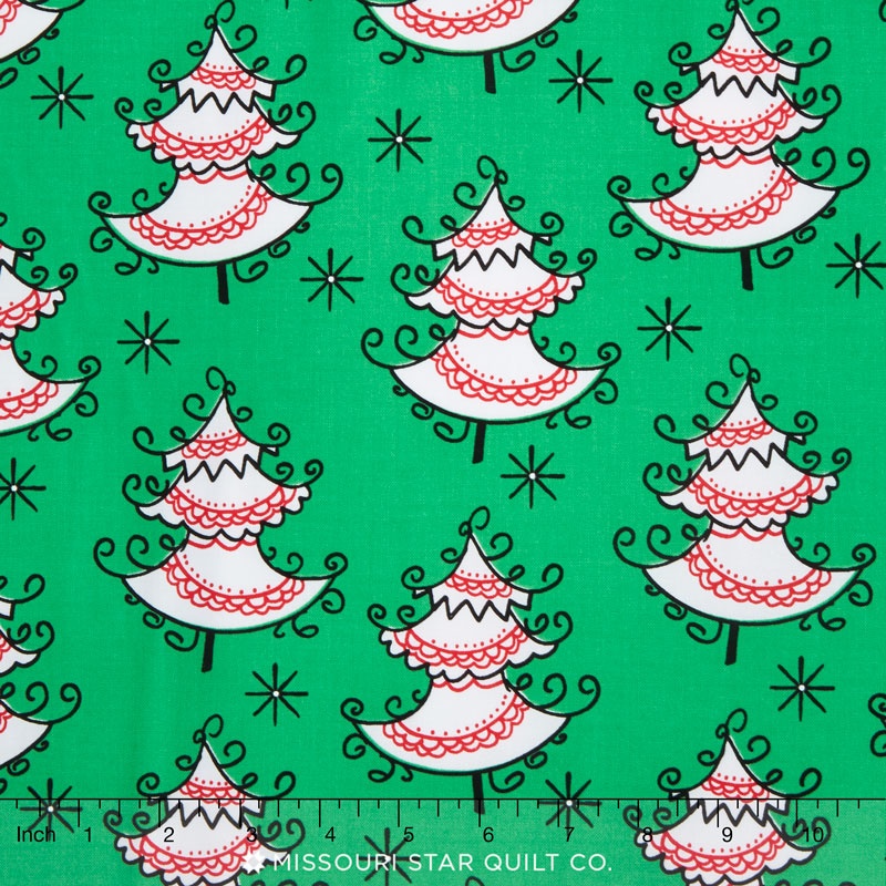 All the Trimmings - Trim the Trees Evergreen Yardage