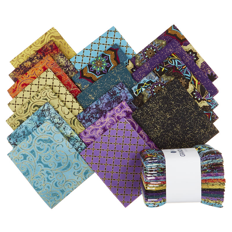 Grand Illusion Metallic Fat Quarter Bundle