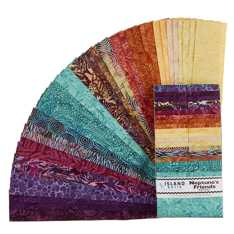 Neptune's Friends Batiks Strips
