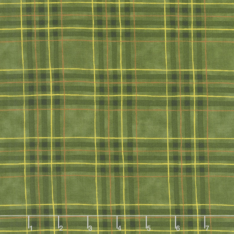 Explore - Plaid Pine Green Yardage