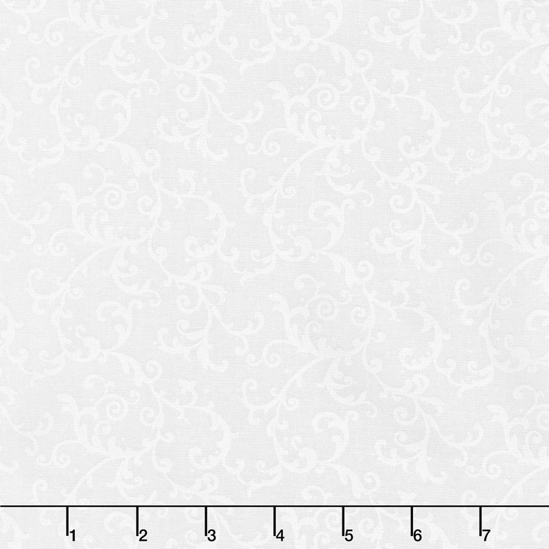 Wilmington Essentials - Filigree White on White 108