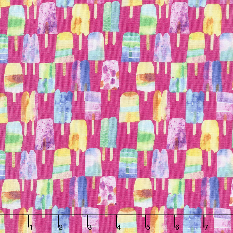 Sweet Treats - Popsicle Raspberry Yardage