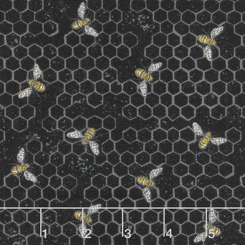 Bee Joyful - Busy Bee Ebony Yardage