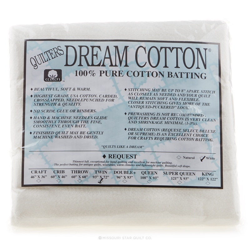 Quilter's Dream Cotton Request White Twin Batting Quilter's Dre...