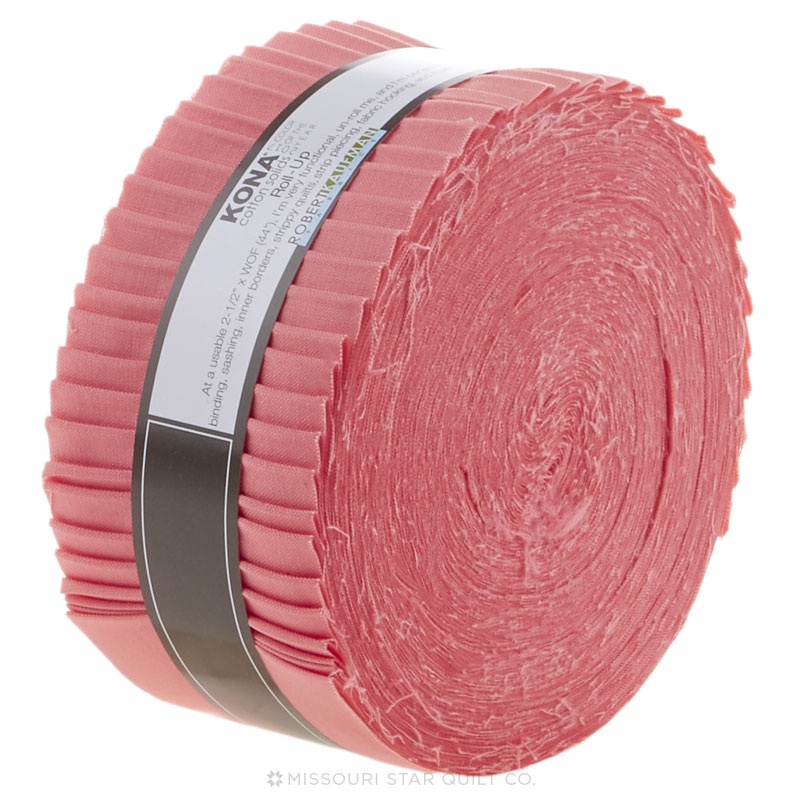 Kona Cotton 2017 Color of the Year - Pink Flamingo Roll Up