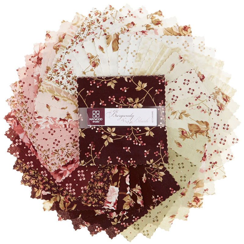 Burgundy & Blush Charm Pack