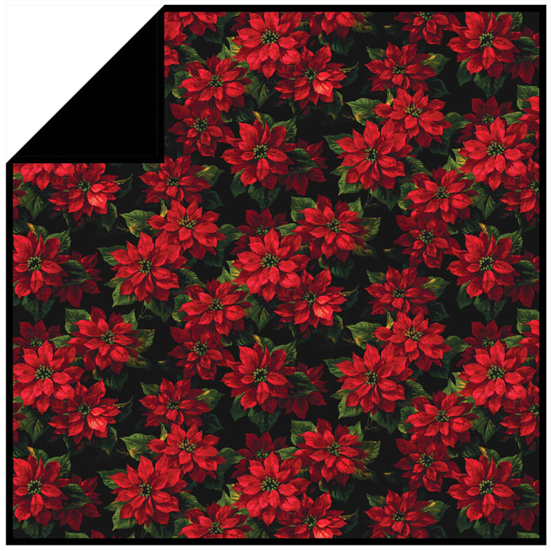 Scarlet Poinsettia Minky Kit