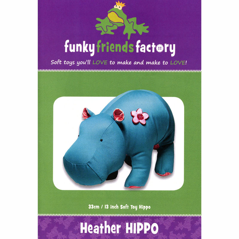 Heather Hippo Funky Friends Factory Pattern