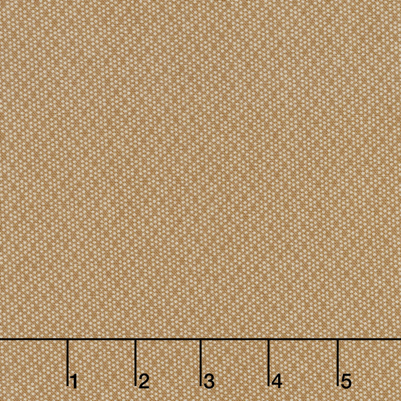 Buttermilk Blossoms - Dot Mini Caramel Yardage