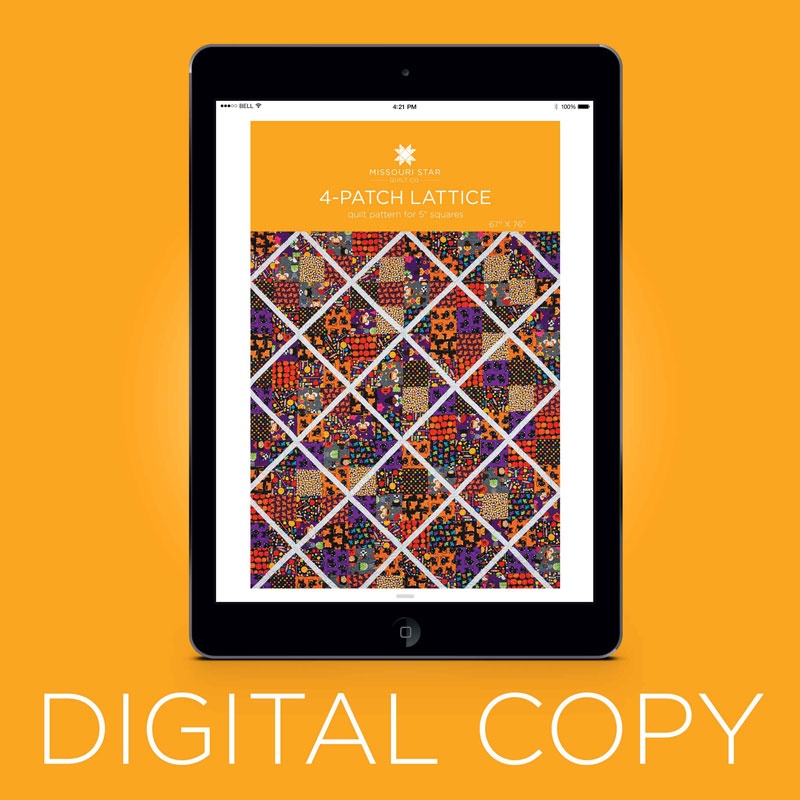 Digital Download - 4-Patch Lattice Quilt Pattern by MSQC