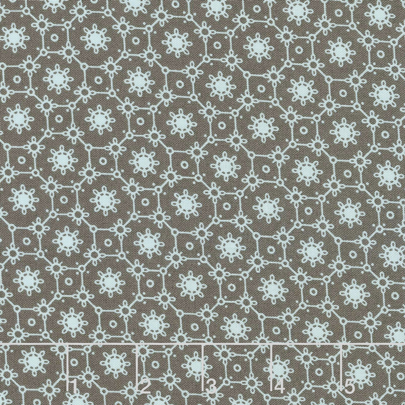 Royal Blue - Lace Greige Yardage