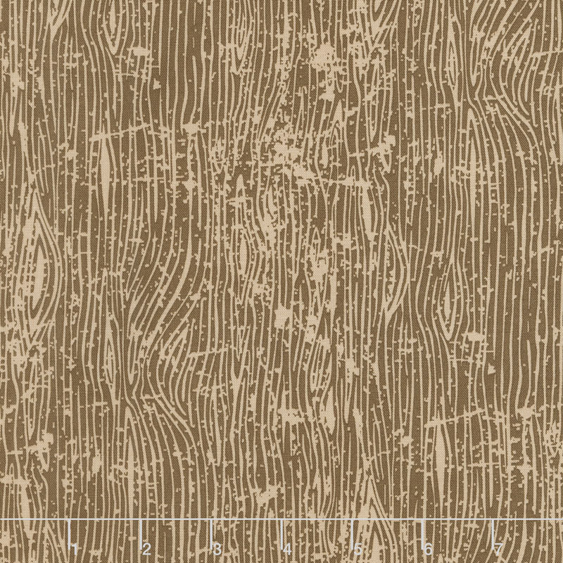 Lumberjack Aaron - Woodgrain Brown Yardage
