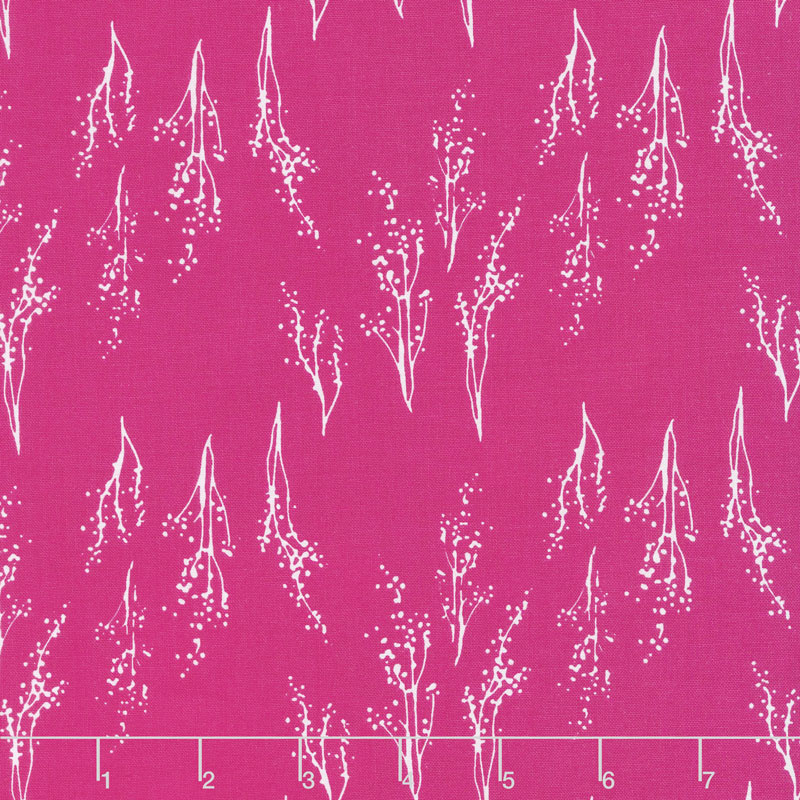 Fruitful Pleasures - Stems Fuchsia Yardage