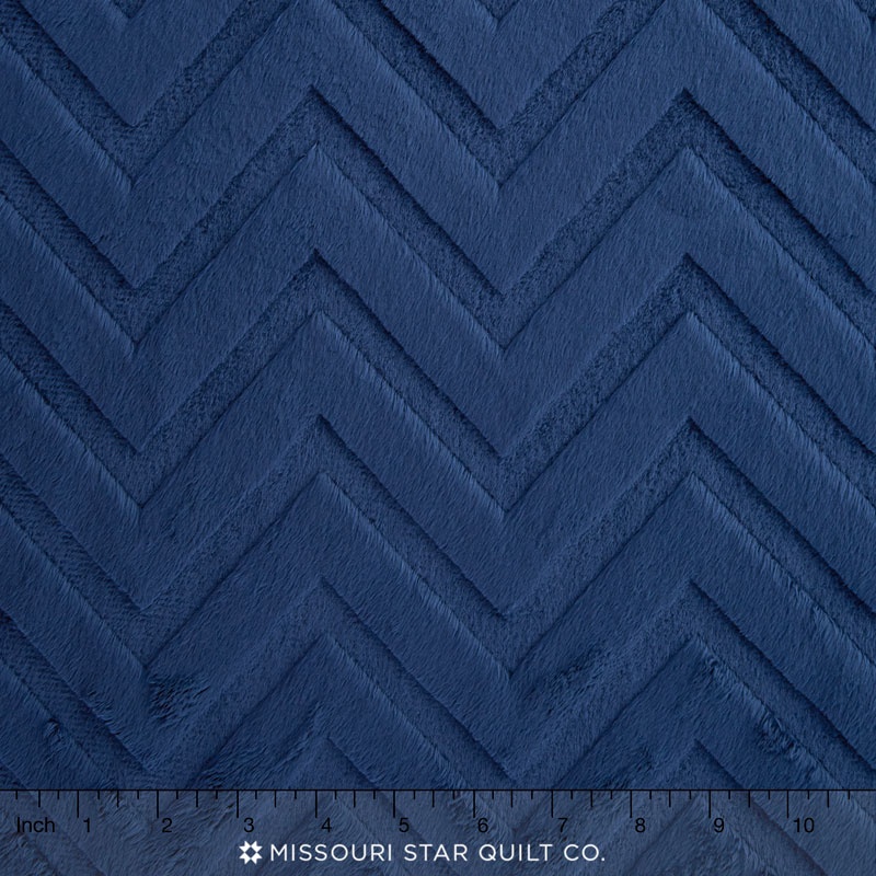 Cuddle Embossed Chevron - Navy 60